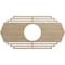 Ekena Millwork Chrysler Wood Fretwork Pierced Ceiling Medallion, Hickory, 22"W x 11"H x 5 3/4"ID x 3/8"T CMWP22X11X0375CSHI - alternate 1